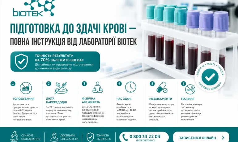 Підготовка до здачі крові